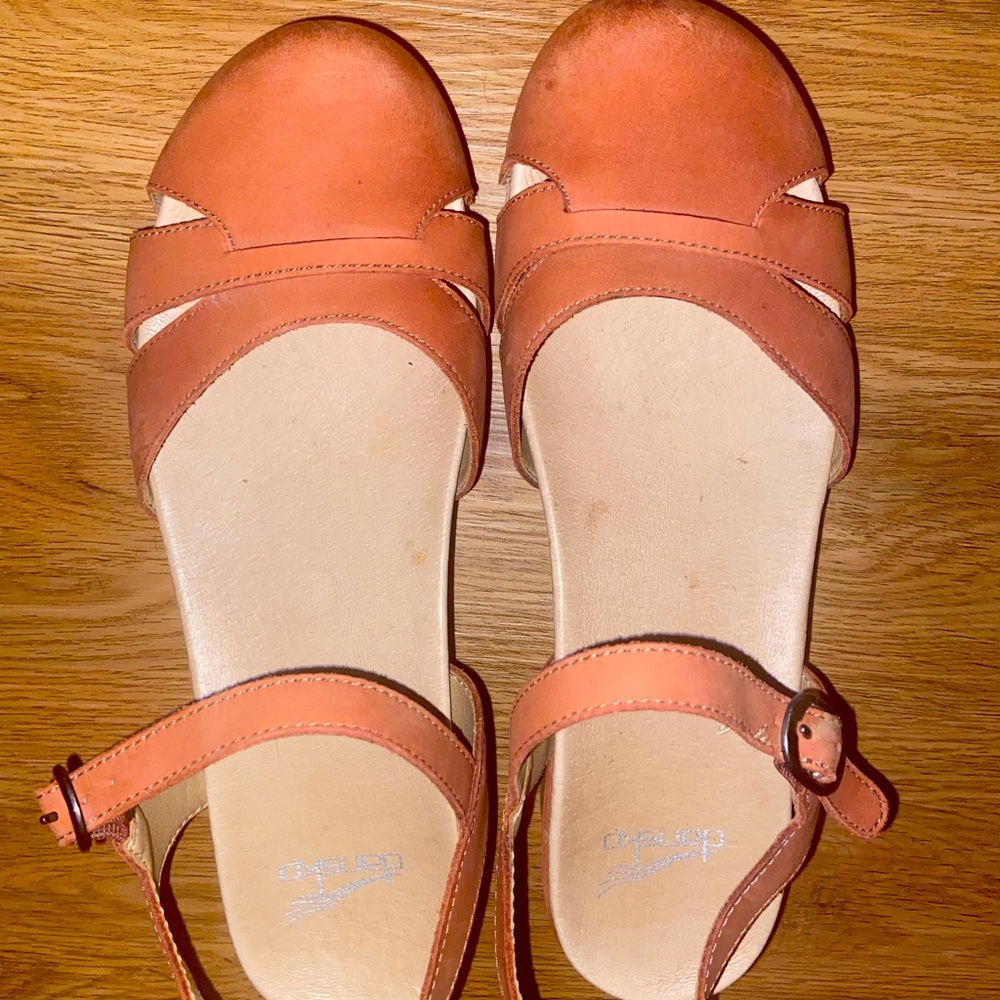 Dansko Clog sandals in rust